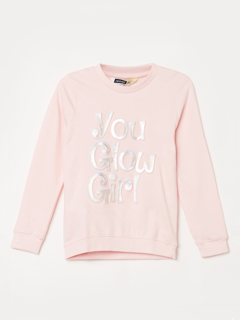 

Denimize by Fame Forever Girls Pink Printed Sweatshirt