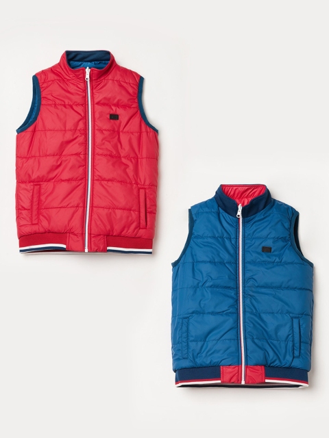 

Denimize by Fame Forever Boys Red Reversible Quilted Jacket