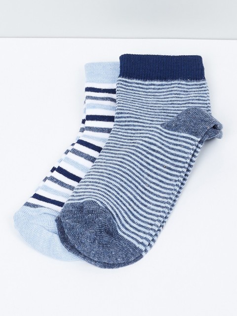 

max Boys Pack Of 2 Assorted Ankle-Length Socks