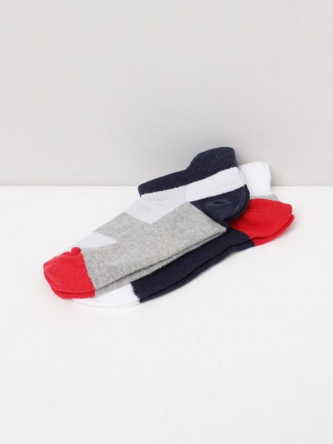 

max Boys Pack Of 2 Assorted Patterned Ankle-Length Socks