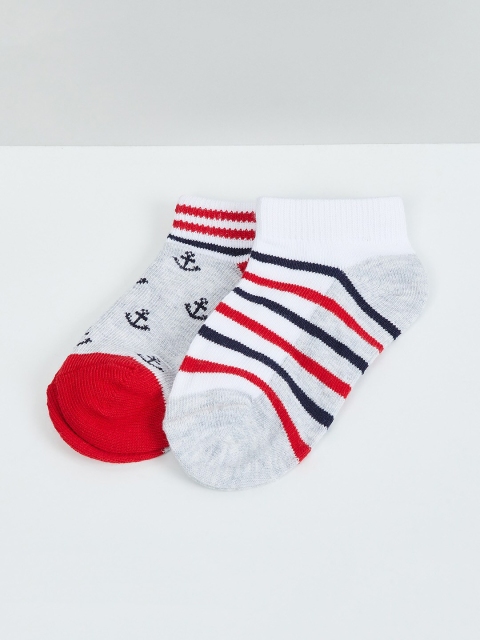 

max Boys Pack of 2 Assorted Ankle Length Socks