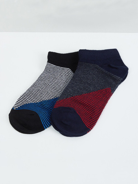 

max Boys Pack of 2 Assorted Ankle Length Socks