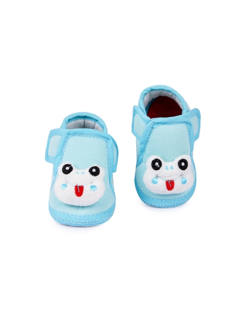 

Butterthief Unisex Infant Kids Blue & White Shoe-Style Sandals