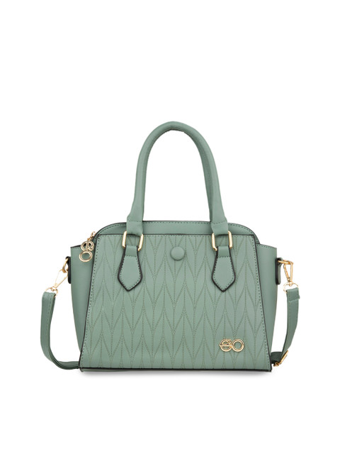 

E2O Green Textured PU Structured Handheld Bag