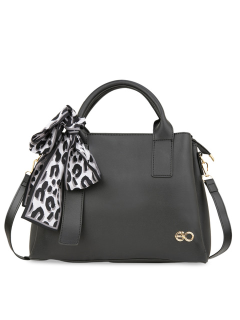 

E2O Black PU Structured Handheld Bag