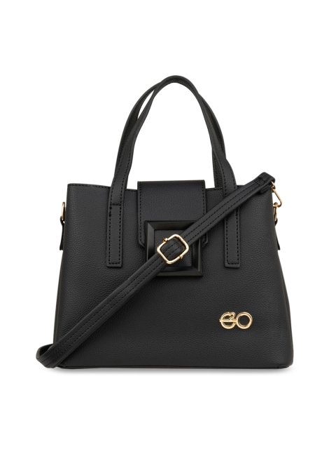

E2O Black PU Satchel Handbags