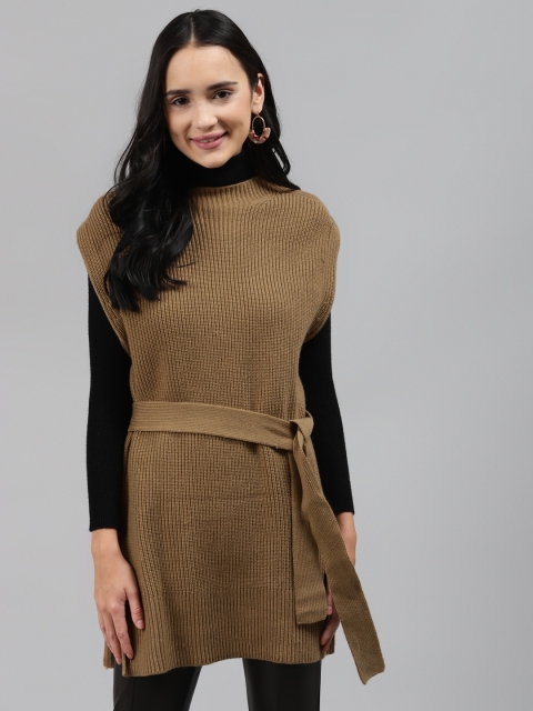 

Marks & Spencer Women Brown Longline Pullover