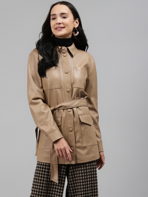 

Marks & Spencer Women Tan Regular Duster Jacket