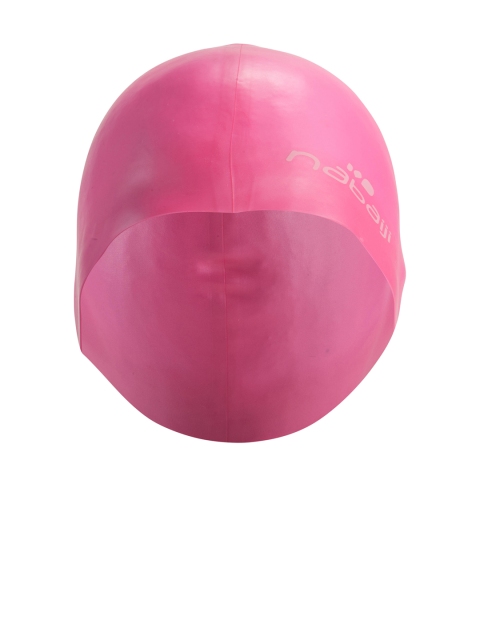 

Nabaiji By Decathlon Unisex Pink Solid Silicone Swim Cap
