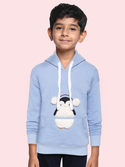 

GOJI Unisex Kids Blue Hooded Sweatshirt