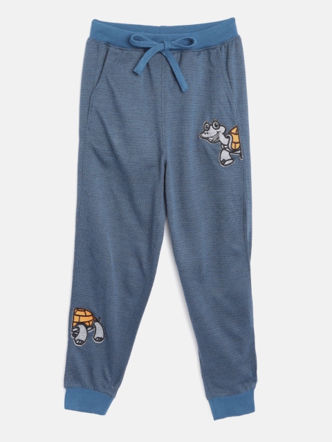 

GOJI Boys Blue Solid Joggers