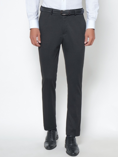 

Blackberrys Men Grey Slim Fit Formal Trousers