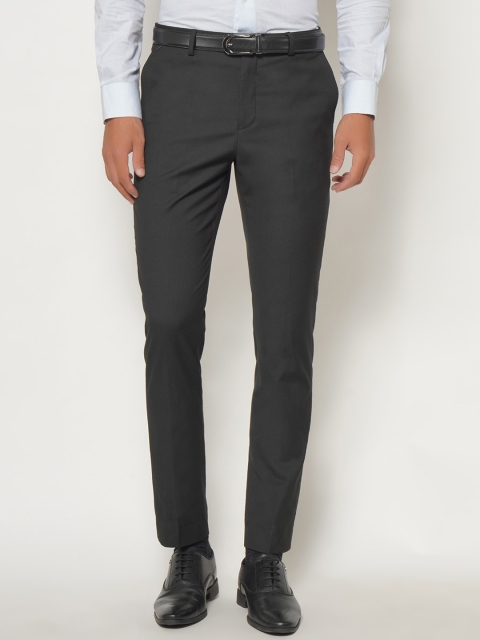 

Blackberrys Men Grey Arise Regular Fit Formal Trousers