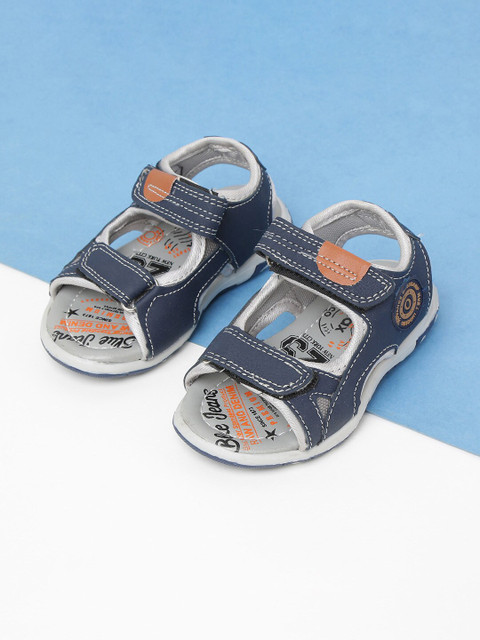 

max Boys Blue & White PU Comfort Sandals