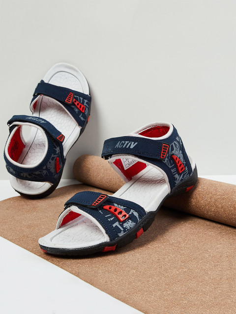 

max Boys Blue & Red PU Comfort Sandals