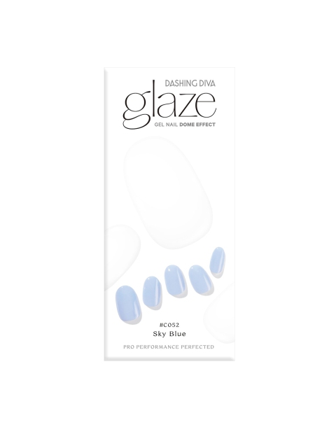 

Dashing Diva Blue Glaze Gel Nail