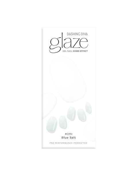 

Dashing Diva Blue Salt Dome Effect Gel Nail