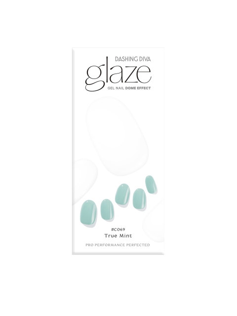 

Dashing Diva Green Dome Effect Gel Nail