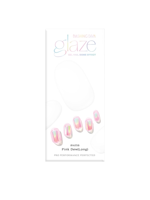 

Dashing Diva Pink Dew Dome Effect Gel Nail