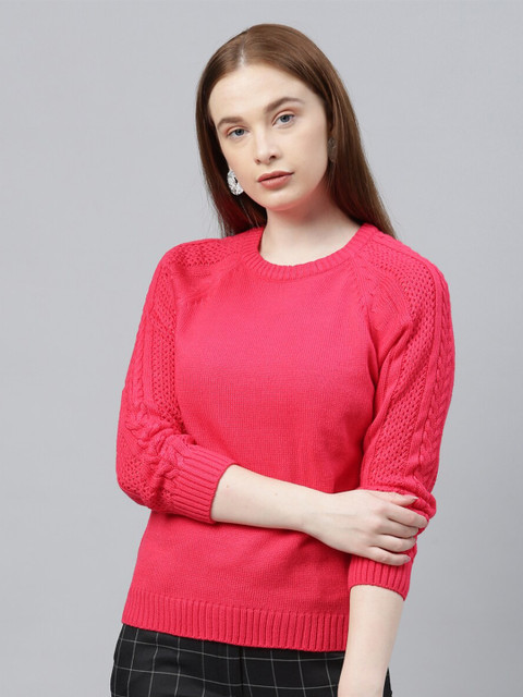 

Park Avenue Woman Women Red Acrylic Pullover Sweater