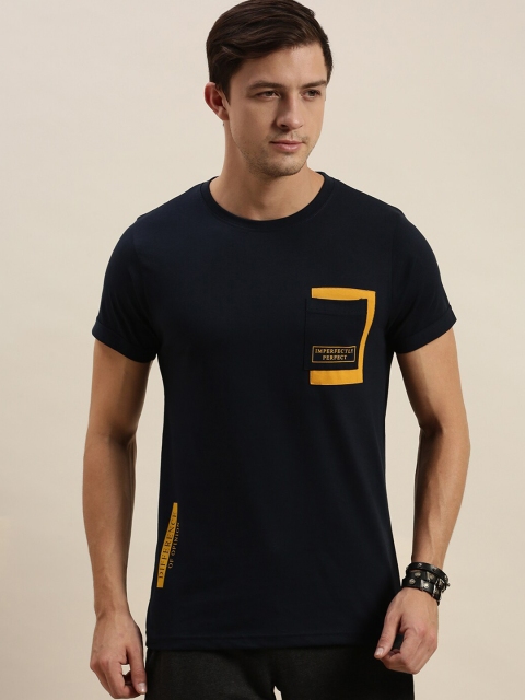 

Difference of Opinion Men Navy Blue Pockets T-shirt