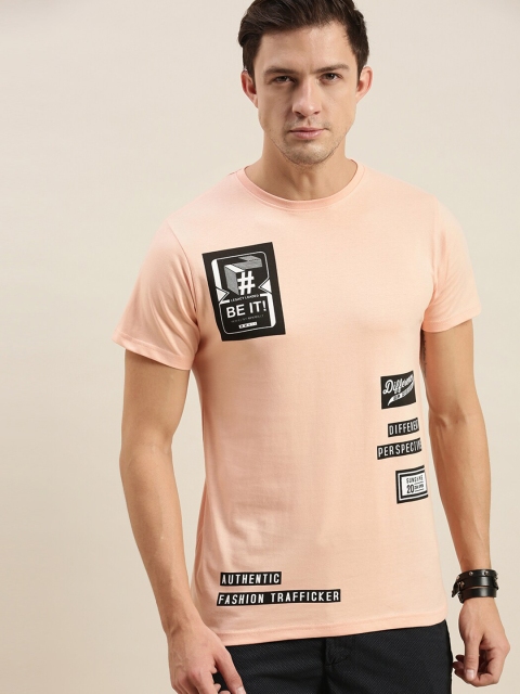 

Difference of Opinion Men Orange Typography Printed Pockets T-shirt