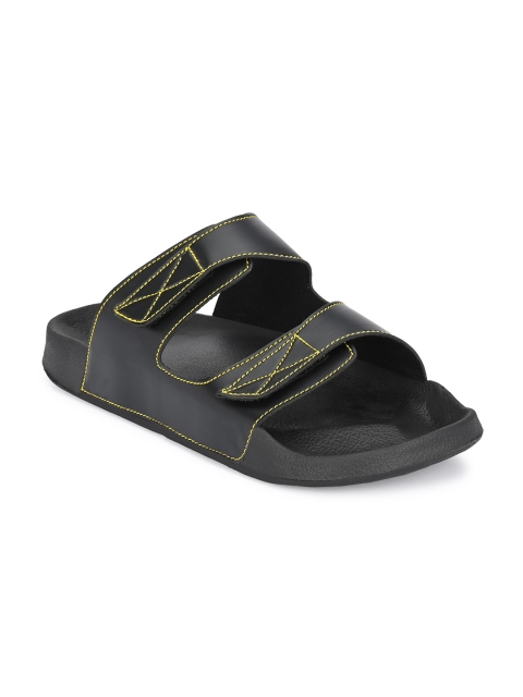 

AfroJack Men Black Comfort Sandals