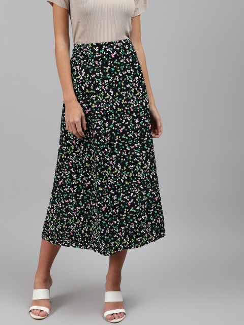

Marks & Spencer Black Flared Slip on Skirts