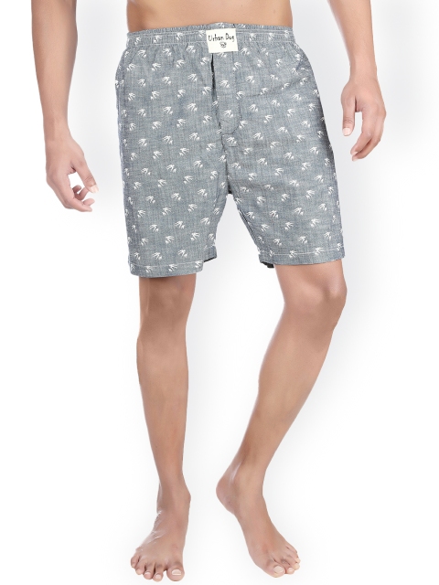 

Urban Dog Grey Printed Denim Boxers UDBX03