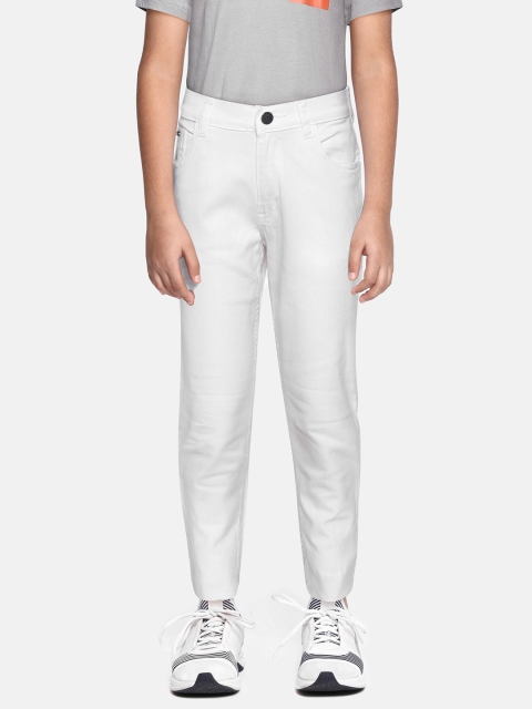 

RUFF Boys White Cotton Stretchable Jeans
