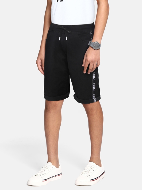 

RUFF Boys Black Regular Shorts