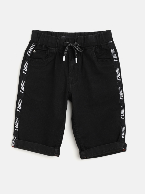 

RUFF Boys Black Regular Shorts