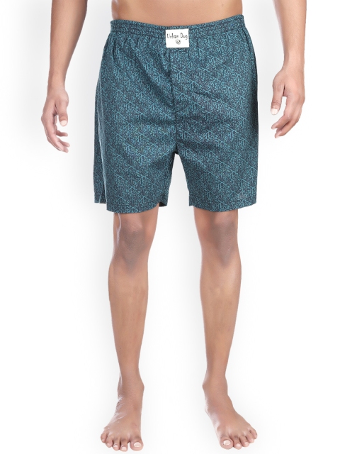 

Urban Dog Teal Green Printed Boxers UDBX30