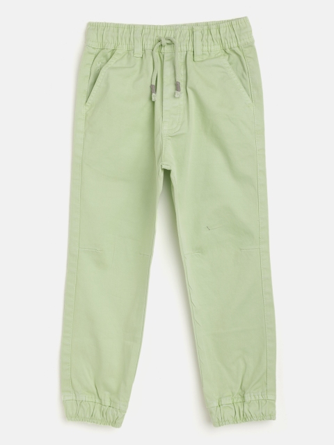 

RUFF Boys Green Easy Wash Joggers Trousers