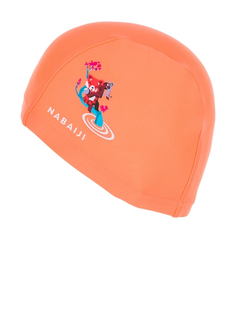 

Nabaiji By Decathlon Red & Orange Panda Printed Mesh Fabric Swim Cap