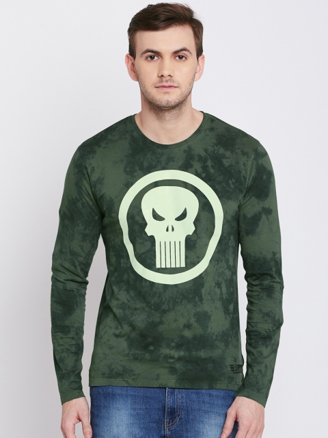 

Free Authority Men Olive Marvel Printed T-shirt