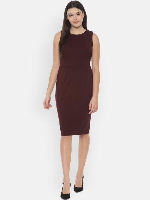 

Allen Solly Woman Maroon Sheath Dress