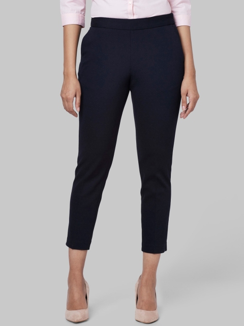 

Park Avenue Woman Blue Tapered Fit Trousers