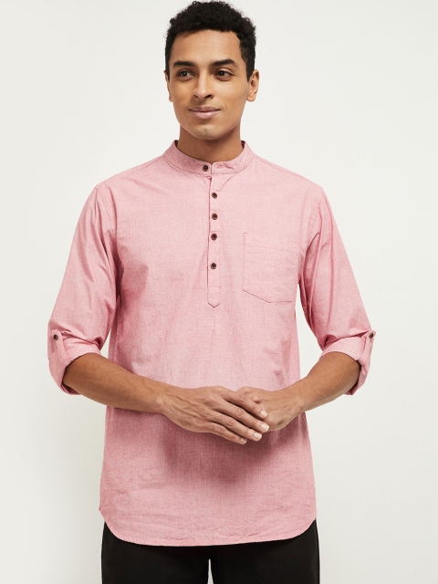 

max Men Maroon Pure Cotton Kurta