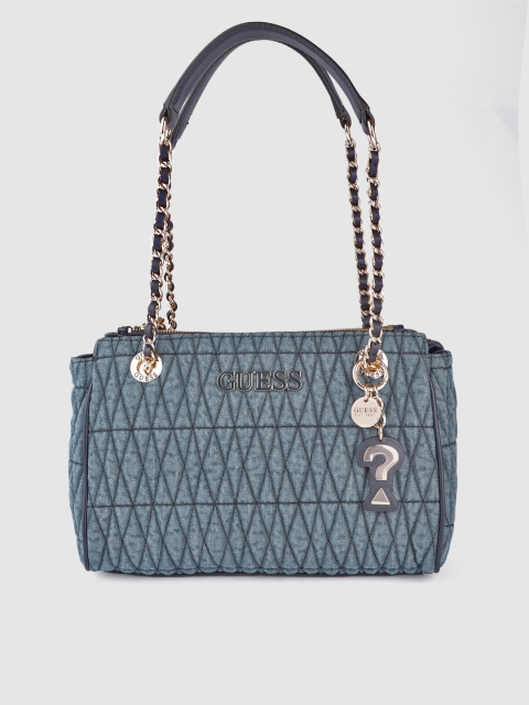 

GUESS Blue Quilted Shoulder Bag
