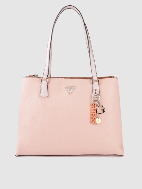 

GUESS Pink Coloublocked Shoulder Bag