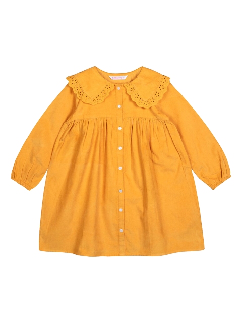 

Budding Bees Yellow A-Line Dress