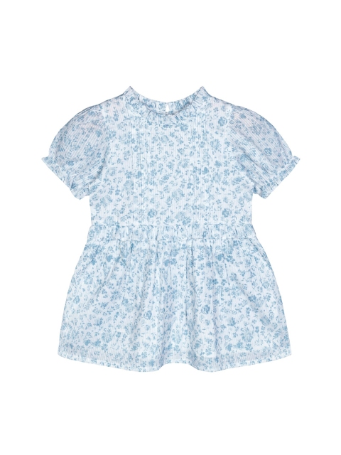 

Budding Bees Blue Floral Peplum Dress