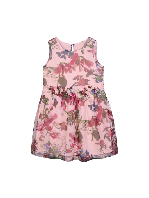 

Budding Bees Girls Multicoloured Floral Fit & Flare Dress, Multi