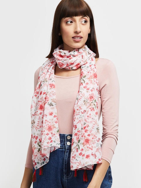 

max Women Red & Green Printed Scarf