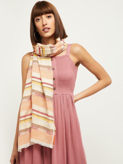 

max Women Multicoloured Printed Scarf, Multi