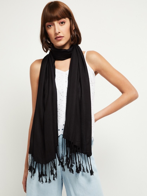 

max Women Black Scarf