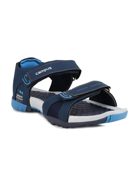 

Campus Men Navy Blue & Grey Sports Sandals