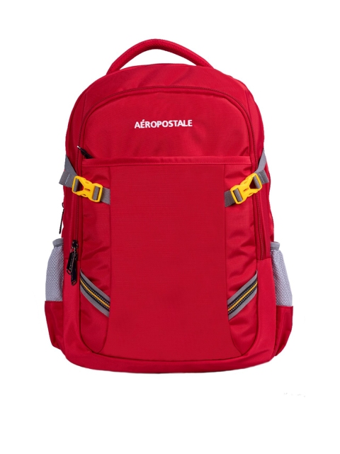 

Aeropostale Unisex Red & Grey Padded Backpack