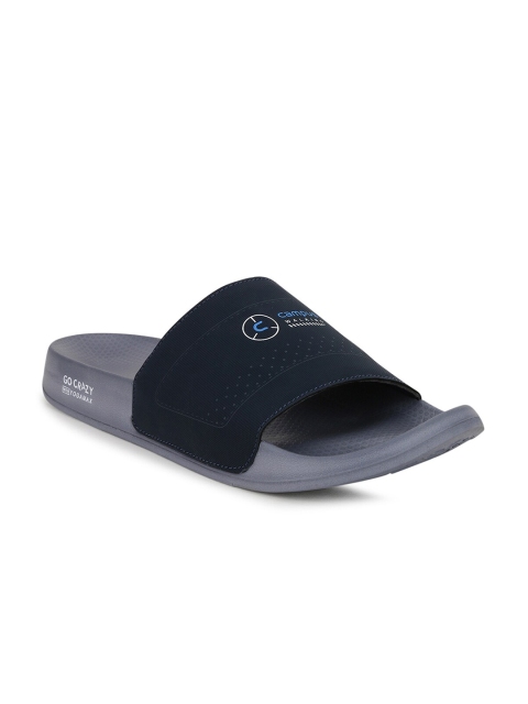 

Campus Men Navy Blue & Grey Sliders